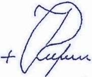 Подпись патриарха