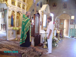 Молебен преподобному Сергию в Покровской Церкви Средняя Ахтуба