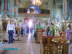 Молебен преподобному Сергию в Покровской Церкви Средняя Ахтуба